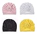 Awyjcas Newborn Baby Toddler Cotton Hat Babys Turban Kids Knotted Hat Cap Set (tt24)