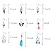 Eternity Aurora 9 Pairs Cute Unicorn Earrings, Colorful Assorted Multiple Drop Dangle Earrings for Kids Girls