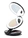 LED Lighted Travel Makeup Magnifying Mirror,Magnifies 10x and 1x, Luxury Double Side and Folding Pocket Vanity/Cosmetic Mirror