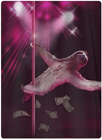 LOIOI67 Funny Pole Dancing Stripper Sloth Cute Cartoon Baby Kid's Bath Towel Toddler Boy Girls Beach Towel New