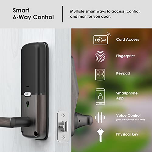 Lockly Secure Plus, Bluetooth Smart Lock, Keyless Entry Doory Lock, PIN