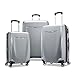 Samsonite Winfield 3 DLX Hardside Expandable Luggage with Spinners, Silver, 3-Piece Set (20/25/28)