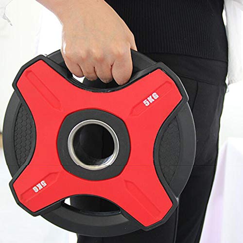 Barbell-Weight-Plates-25-20KG-Eco-Friendly-Polyurethane-Disc-5cm-Center-Hole-Olympic-Standard-Tri-Grip-Radial-Home-Fitness-Gym