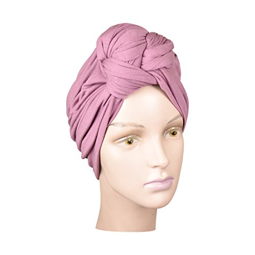 Landana Headscarves Rose Turbans for Women with Twist/Knot Front