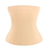 Amazingjoys Waist Trainer for Weight Loss Tummy Control Body Shaper Shapewear, Beige, XXXL(Fits US 12-14)