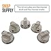 Snap Supply Burner Knob Kit (4) for LG Part #: EBZ37189611(4) KIT