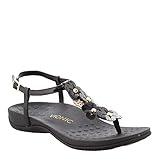 Vionic with Orthaheel Technology Womens Julie II Sandal Black Size 9