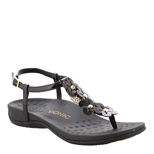 Vionic Julie - Womens Orthaheel Sandals Black - 9