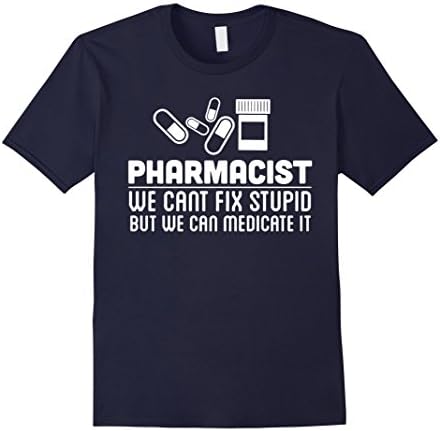 Men's Pharmacist Shirt - Pharmacy Tee shirt Medium Navy