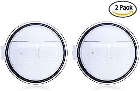 Foonii Lid for 30 oz Yeti Rambler & Tumbler, Spill Proof and Splash Resistant Replacement Lid with Slider Closure