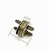 WEICHUAN 100 sets 18mm Antiqued Bronze Purse Magnetic Snap Clasps Magnetic Bag Button - Great for Purses Handbags Clothes Sewing Craft
