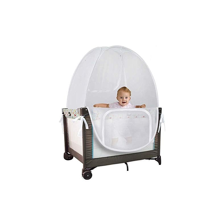Baby Pack ‘N’ Play Pop Up Tent Safety Net, Protects from Insects, Mosquitoes and from Baby Climbing Out, See Through…