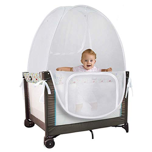 Baby Pack ‘N’ Play Pop Up Tent Safety Net, Protects from Insects, Mosquitoes and from Baby Climbing Out, See Through…