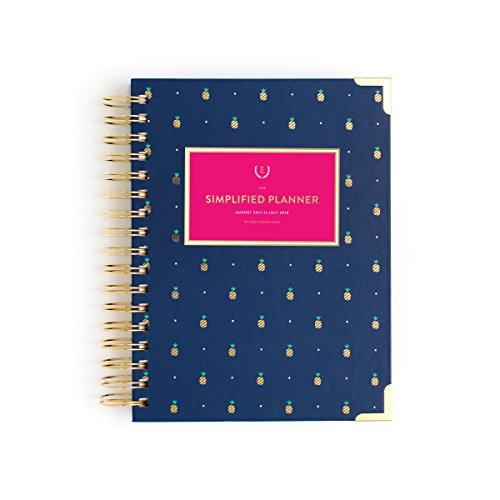 Emily Ley Paper 2017-2018 Academic Daily Simplified Planner - Gold Pineapple