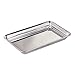 mDesign Metal Storage Organizer Tray for Bathroom Vanity Countertops, Closets, Dressers - Holder for Watches, Earrings, Makeup, Reading Glasses, Perfume, Guest Hand Towels, Polished