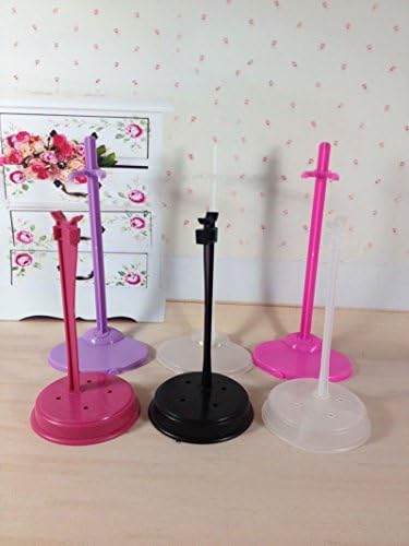 Barbie Doll Stand Display Leg Holders Accessories-Black color #T004 by Wellgoods