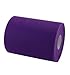 ASIBT 6 Inch x 100 Yards Tulle Roll Spool Fabric Table Runner Chair Sash Bow Tutu Skirt Sewing Crafting Fabric Wedding Party Gift Ribbon (Purple)