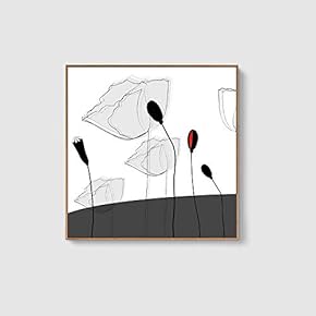 Framed Canvas Home Artwork Decoration Beautiful Flower Canvas Wall Art for Living Room, Bedroom - 16x16 inches