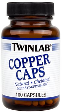 Twinlab Copper 2 mg Caps, 100 ct
