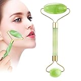 Jade Roller, Jade Roller for Face -Deluxe Facial Massager for Brighter Skin, Natural Anti Aging Therapy, Eye Roller - Quarts Roller - Skin Rollers, Best SPA Tool