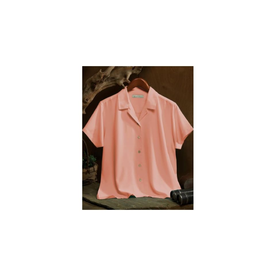 Tri mountain Women polynosic/polyester camp shirt with waffle weave