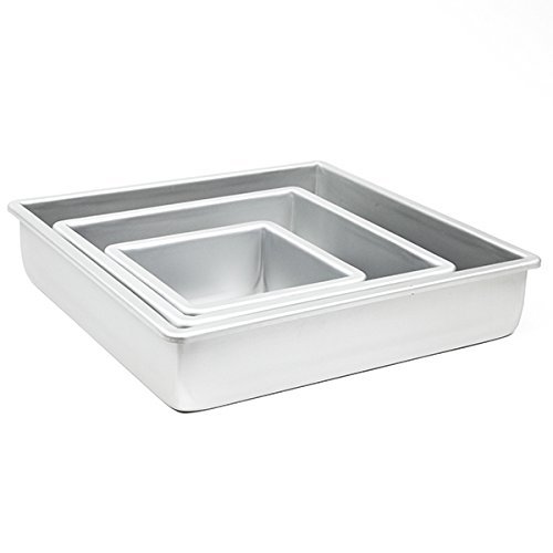 Click Here to See More Images Cake Pan Set of 3, Square 3 Inches (6