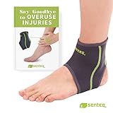 SENTEQ Ankle Brace Asain Slim Fit - Breathable Neoprene Sleeve Provides Support, Compression and Pain Relief. Medical Grade and FDA Approved for Sprains, Strains, Arthritis and Torn Tendons. (Medium)