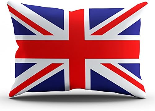 Hoooottle Custom Beauty Design The Union Jack Flag King Pillowcase Rectangle Zippered One Side Printed 20x36 Inches Throw Pillow Case Cushion Cover