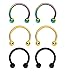 BodyJ4You 16 Gauge Horseshoe Circular Barbell 6PC