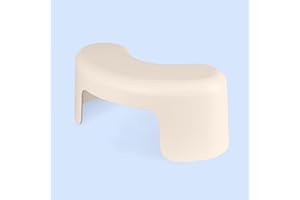 TUSHY Arc Toilet Stool: Supports a Natural Squatting Posture to Unkink Your Colon for Easier Bowel Movements | Sleek, Space-S