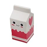 Cute Funny Squeeze Stress Toy Soft Squishy Milk Box Slow Rising Kids Toy Random Color