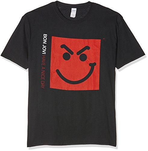 XL Black Ladies Bon Jovi Smirk T-shirt