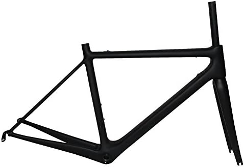 FASTEAM UD Glossy Matt 700C Carbon Fiber Bicycle Frame Full Carbon Fiber 700C Road Bike Frame (Matt, 58cm)