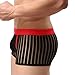 Binmer(TM)Men Stripe Underwear Boxer Briefs Shorts Bulge Pouch Soft Underpants (M, Black)