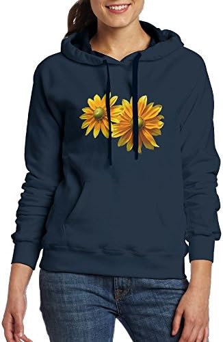 KYSK Two Blooming Sunflowers Women's Casual Fashion Hoodie