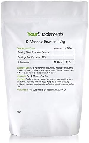 Your Supplements - D Mannose Pure Powder 125g, 125 g (Pack of 1) - Image 5