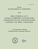 Image de Final Environmental Assessment for Brea Power II, LLC's Olinda Combined Cycle Electric Generating Plant Fueled by Waste Landfill Gas, Brea, California