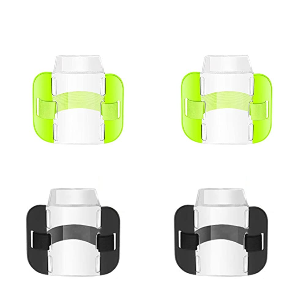 BDHI 4pcs Arm Badge Holders Armband Adjustable Arm Badge Holders ID Security ID Card Armband for Emergency Rescue Personnel Security Personnel Guards(Y78-4)