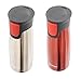 Contigo 2-Pack Vacuum-Insulated Autoseal Travel Tumblers with Easy Clean Lid, Stainless/Watermelon