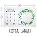 Baby Monthly Milestone Blanket | Premium Fleece Large 40 x 60 | Wreath Frame Included | Boy Newborn Month Blanket | New Mom Photo Background Prop, Bunny