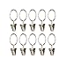 Umbra Clip Rings for Curtain Panels, Small, Nickel, Set of 10