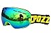 Kids Ski Goggles, COPOZZ Children Snow Glasses with Detachable Wide Vision Double Anti-fog Spherical Lens UV400 Protection for Youth Girls Boys Skiing Snowboarding Outdoor Sport