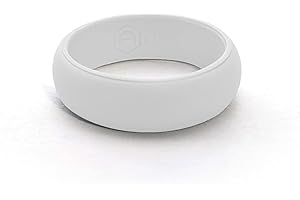 AERA Silicone Wedding Ring Band for Women - Thin, Breathable, Classic Design Rubber Ring (Size 4-9)