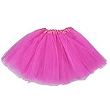 BellaSous Top Rated Classic Elastic Ballet-Style Adult Tutu Skirt, by Great Princess Tutu, Adult Dance Skirt, Petticoat Skirt Or Pettiskirt Tutu for Women. Tulle Fabric (Hot Pink Tutu, One Size)