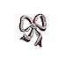 LUX ACCESSORIES Red Holiday Christmas Ribbon Brooch Winter Xmas Gift