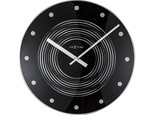 NEXTIMEConcentric Wall Clock, 35, Black