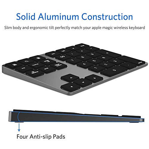 Bluetooth Numeric Keypad, Portable Wireless Bluetooth 34Key External