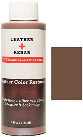 Leather Color Restorer - Brown Chocolate - Repair Leather and Vinyl Car Seat, Upholstery, Sofa, Handbag, Furniture and Boots - 4 oz.