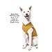 Gooby Fleece Vest Dog Sweater - Honey Mustard, Small - Warm Pullover Fleece Dog Jacket with O-Ring Leash for Small to Medium Dogs