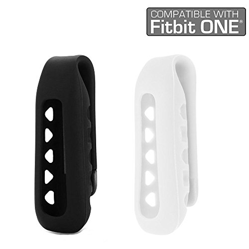 Replacement Band/Replacement Clip Holder for Fitbit One (No Tracker) (Style Z: Black&White Clip)